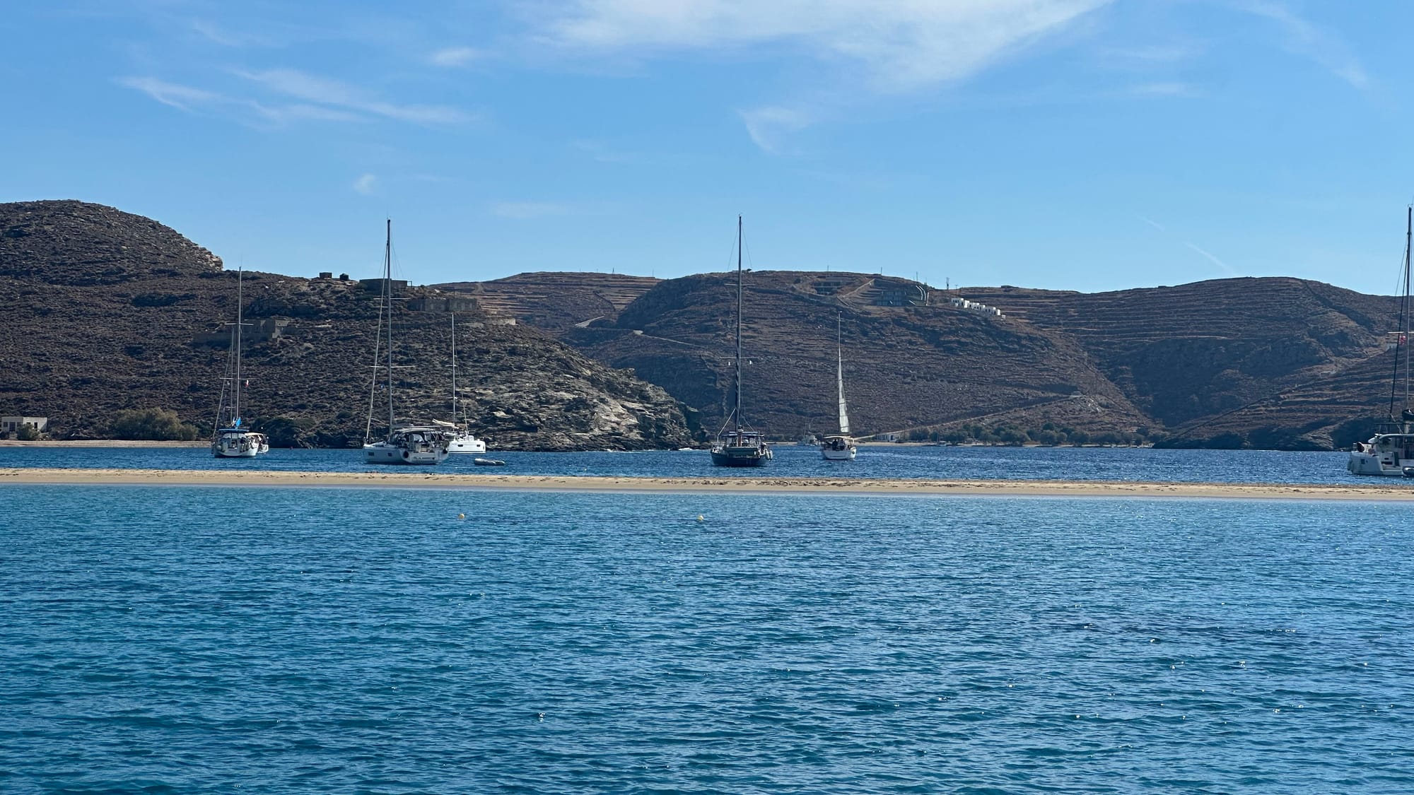 Zu zweit von Syros nach Poros