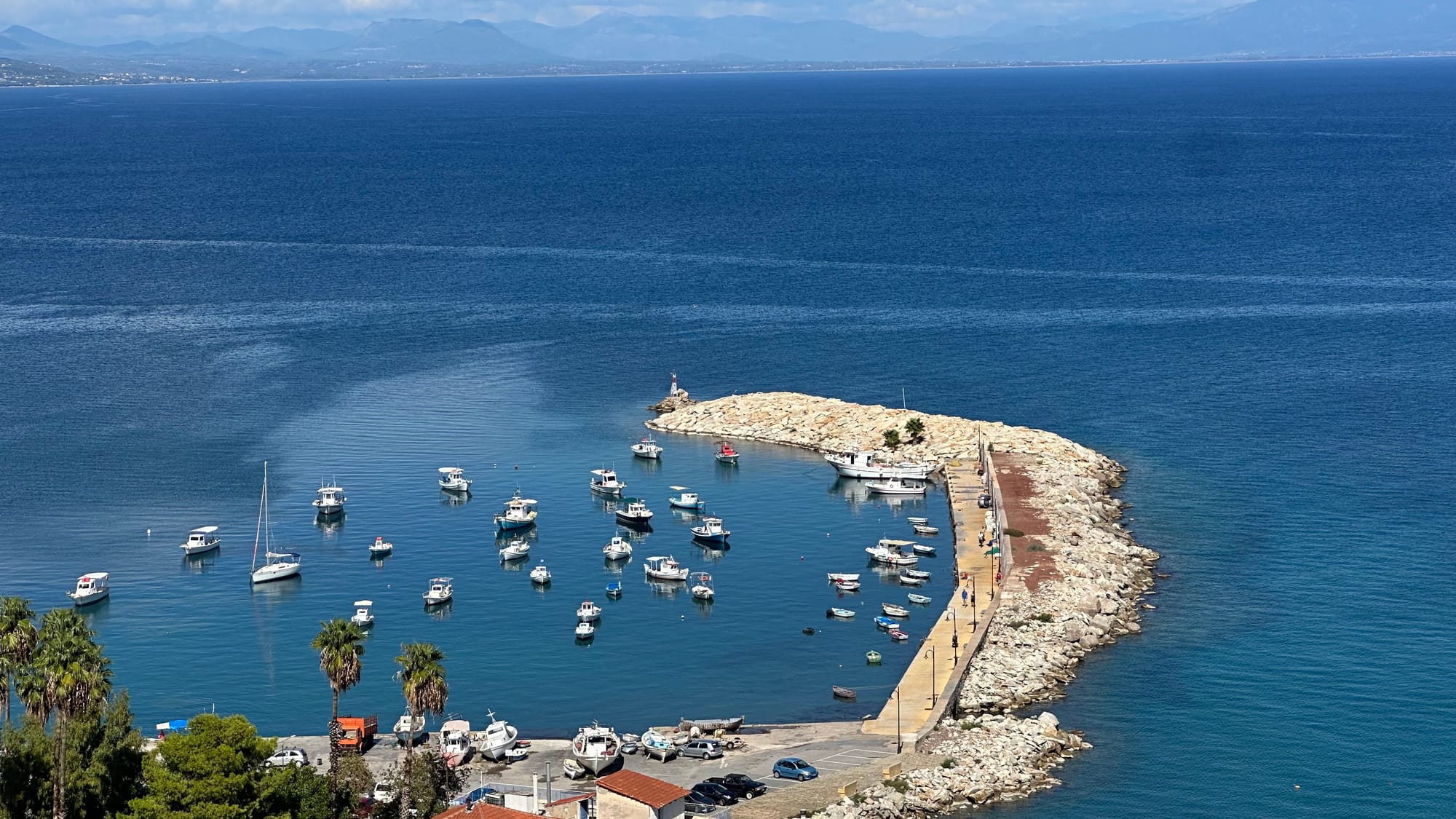 Entlang der Westküste des Peloponnes