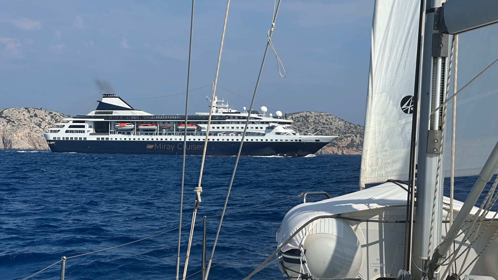 Südwärts mit Wind von achtern