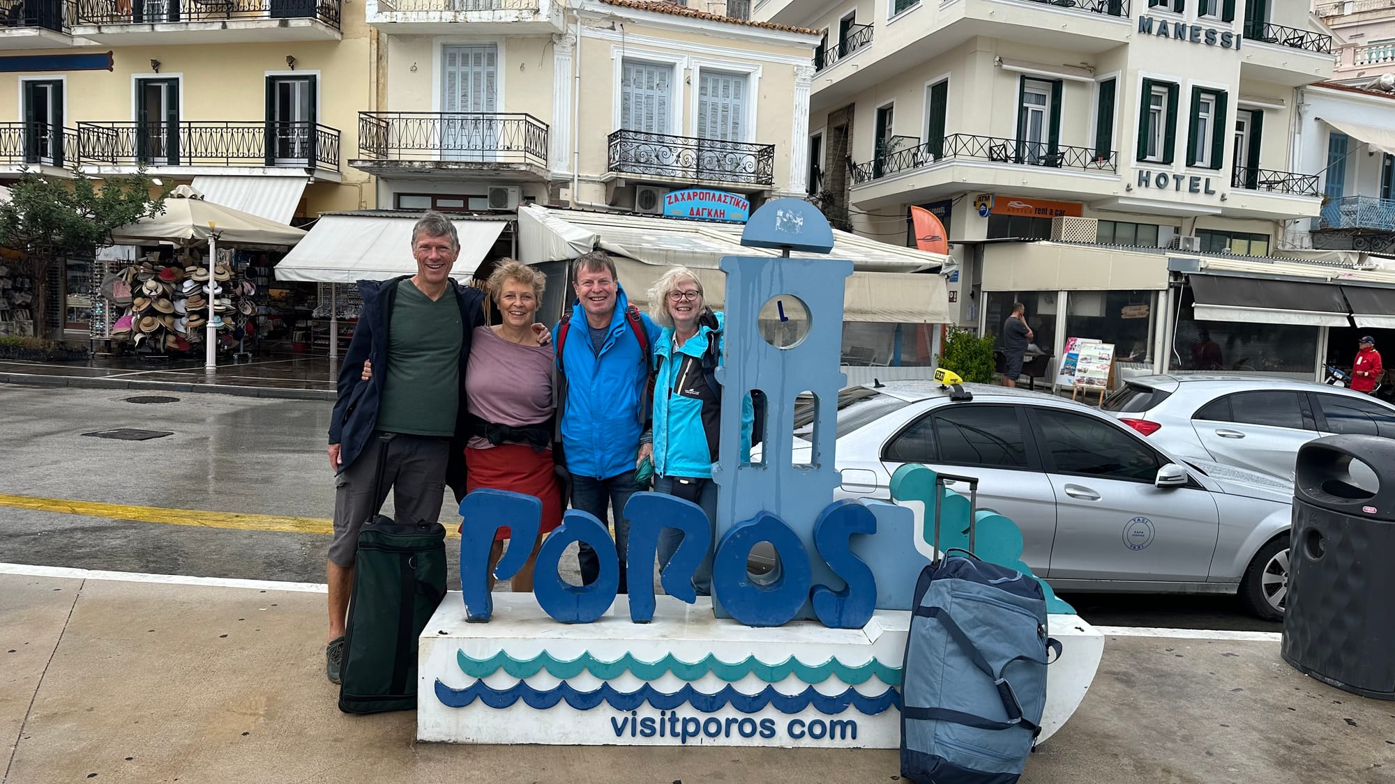 Zu viert von Poros nach Leonidio